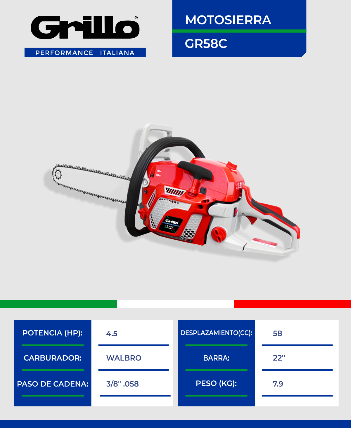 RMA Echevarría distribuidor oficial de la marca Grillo en Cantabria.
